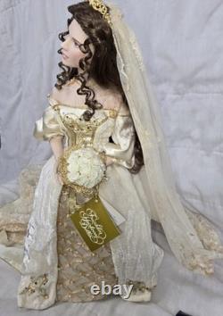 ALEKSANDRA The Faberge Winter Bride Doll 18 With Stand Franklin Mint FHD