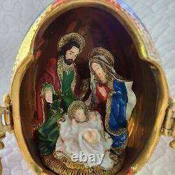 A King Is Born Collector Egg House Of Faberge Limited Edition Franklin Mint