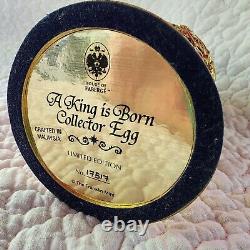 A King Is Born Collector Egg House Of Faberge Limited Edition Franklin Mint