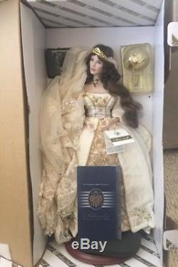 Aleksandra, Franklin Mint Porcelain Doll, Faberge Winter Bride