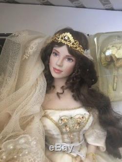Aleksandra, Franklin Mint Porcelain Doll, Faberge Winter Bride