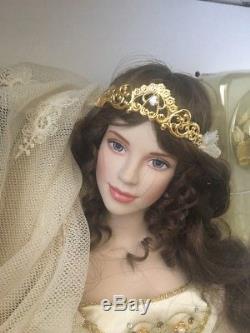 Aleksandra, Franklin Mint Porcelain Doll, Faberge Winter Bride