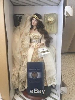 Aleksandra, Franklin Mint Porcelain Doll, Faberge Winter Bride