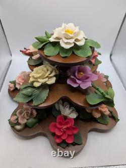 Antique Franklin Mint The 12 Months of Roses Porcelain Sculpture Collection