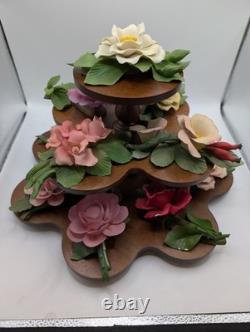 Antique Franklin Mint The 12 Months of Roses Porcelain Sculpture Collection Antique Franklin Mint The 12 Months of Roses Porcelain Sculpture Collection