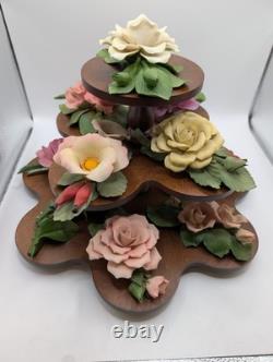 Antique Franklin Mint The 12 Months of Roses Porcelain Sculpture Collection