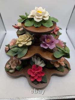 Antique Franklin Mint The 12 Months of Roses Porcelain Sculpture Collection