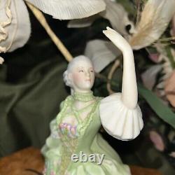 Antique Franklin Porcelain Figurine Sophia Mint THE ALLEMANDE Green Dress 8