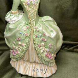 Antique Franklin Porcelain Figurine Sophia Mint THE ALLEMANDE Green Dress 8