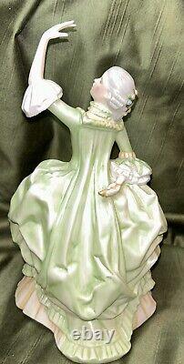 Antique Franklin Porcelain Figurine Sophia Mint THE ALLEMANDE Green Dress 8