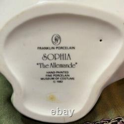 Antique Franklin Porcelain Figurine Sophia Mint THE ALLEMANDE Green Dress 8
