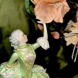 Antique Franklin Porcelain Figurine Sophia Mint THE ALLEMANDE Green Dress 8