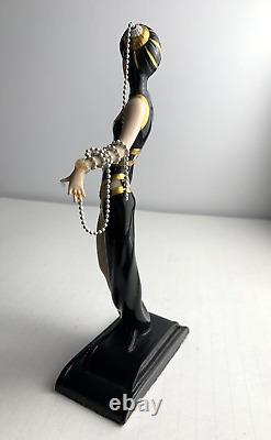 Art Deco Erte Pearls and Emeralds Limited Edition Porcelain Figurine N7129