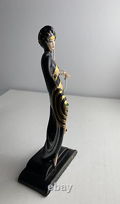 Art Deco Erte Pearls and Emeralds Limited Edition Porcelain Figurine N7129