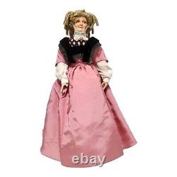 Aunt Pittypat Doll Franklin Mint Heirloom Gone with the Wind l wearing Pink D-RARE