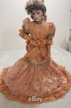 Authentic Franklin Heirloom Gibson Girl Mother Of The Bride Porcelain Doll