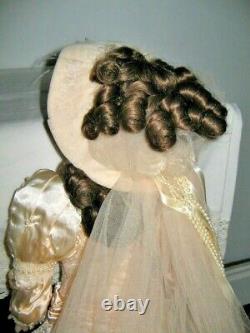 Babe Bru Bride Doll From Franklin Heirloom Hand Painted Face Beautiful Gown 57c