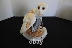 Barn Owl 1987 Porcelain Figurine George McMonigle Franklin Mint NIB 2589