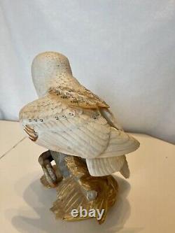 Barn Owl Porcelain Figurine Hand Painted By George McMonigle for Franklin Mint