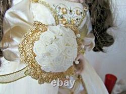 Beautiful Franklin Mint Faberge Doll Winter Bride