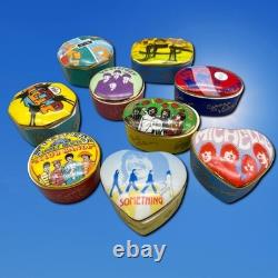 Best of Beatles Porcelain Music Box Collection LOT 9 Franklin Mint 1992 Apple