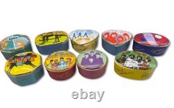 Best of Beatles Porcelain Music Box Collection LOT 9 Franklin Mint 1992 Apple