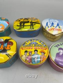 Best of Beatles Porcelain Music Box Collection LOT 9 Franklin Mint 1992 Apple