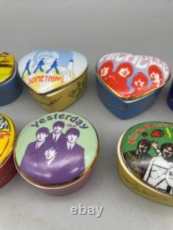 Best of Beatles Porcelain Music Box Collection LOT 9 Franklin Mint 1992 Apple
