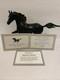 Black Beauty horse figurine Franklin Mint porcelain Pamela Du Boulay. COA Includ