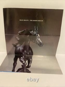 Black Beauty horse figurine Franklin Mint porcelain Pamela Du Boulay. COA Includ