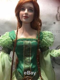Brianna Irish Princess of Tara Franklin Mint Porcelain Doll No Original Box