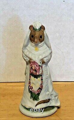 Bride, Mouse, Woodmouse Family, CELESTINE, Franklin Mint, Figurine, Vintage 1985