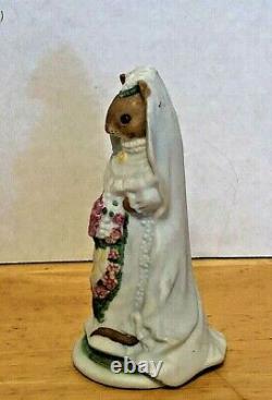 Bride, Mouse, Woodmouse Family, CELESTINE, Franklin Mint, Figurine, Vintage 1985