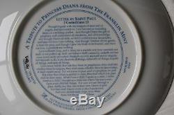 British Diana Princess of Wales Limited Edition Franklin Mint Fine Porcelain Eng