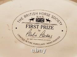 British Horse Society First Prize Figurine Franklin Mint 1987 Fine Porcelain