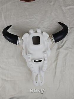 Bull Skull Sculpture Rare Vintage 1988 Franklin Mint Spirit Of West GW Stevens