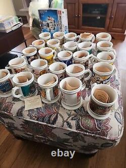 COMPLETE The Corner Store Collection 25 Franklin Mint Mugs with C. O. A