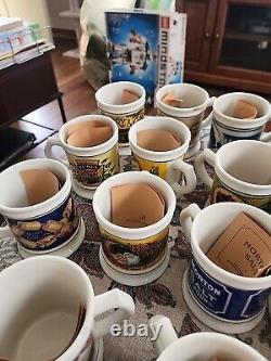 COMPLETE The Corner Store Collection 25 Franklin Mint Mugs with C. O. A