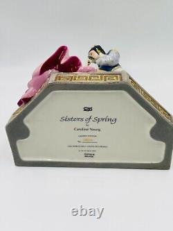 Caroline Young Franklin Mint Porcelain LE Figurine- Sisters of Spring