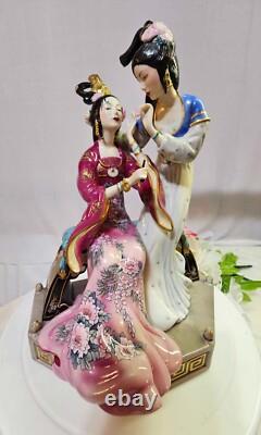 Caroline Young Franklin Mint Porcelain Sisters of Spring Oriental Asian- READ