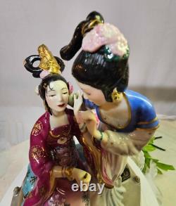 Caroline Young Franklin Mint Porcelain Sisters of Spring Oriental Asian- READ