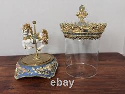 Carousel Fantasy The Franklin Mint Hand Painted Porcelain Music Box