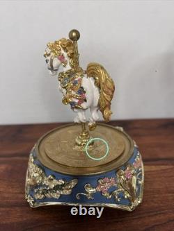 Carousel Fantasy The Franklin Mint Hand Painted Porcelain Music Box