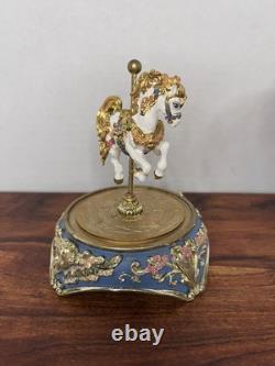 Carousel Fantasy The Franklin Mint Hand Painted Porcelain Music Box