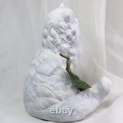 Cat Figurine Persian Franklin Porcelain Large Vintage 1992
