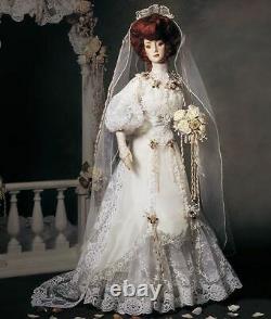 Charles Dana Gibson Vintage Bisque Commemorative Bride Doll By Franklin Mint