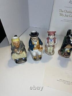 Charles Dickens Toby Jug Collection. 7 Collection Jugs With Certified Letters