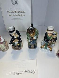 Charles Dickens Toby Jug Collection. 7 Collection Jugs With Certified Letters