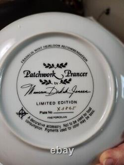 Christmas Horse Plates Set of 6 Franklin Mint Vintage Maureen Drdak-Jensen