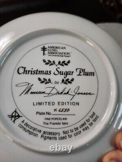 Christmas Horse Plates Set of 6 Franklin Mint Vintage Maureen Drdak-Jensen
